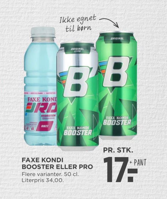 FAXE KONDI BOOSTER ELLER PRO – Meny