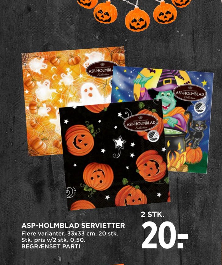 ASP-HOLMBLAD SERVIETTER – Meny