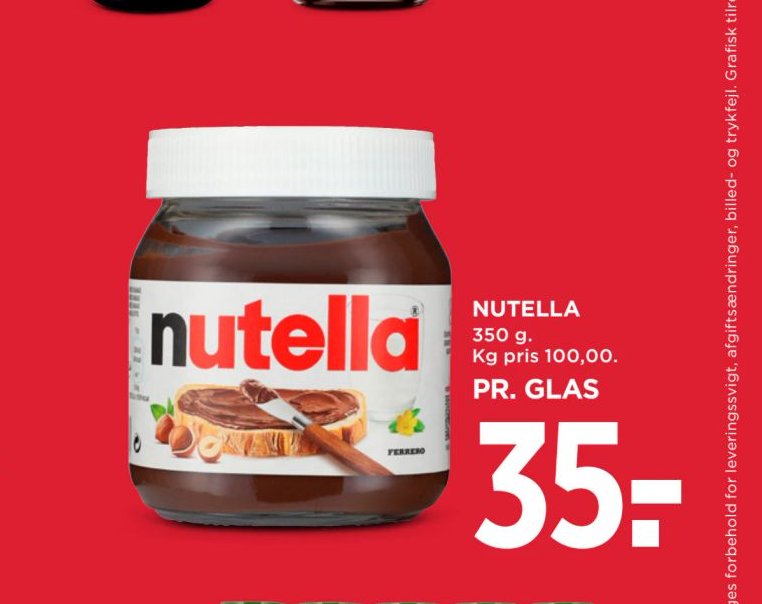 NUTELLA – Meny