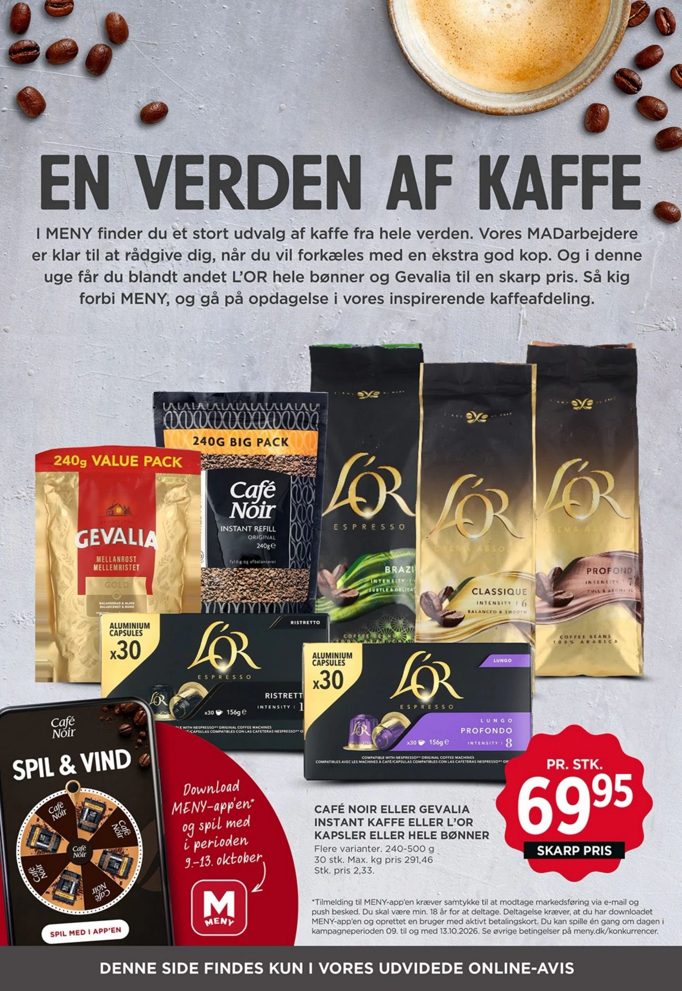 Café Noir – Meny