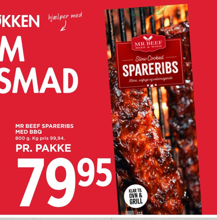 MR BEEF SPARERIBS MED BBQ – Meny
