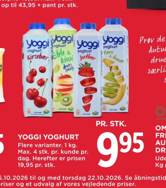 YOGGI YOGHURT – Meny