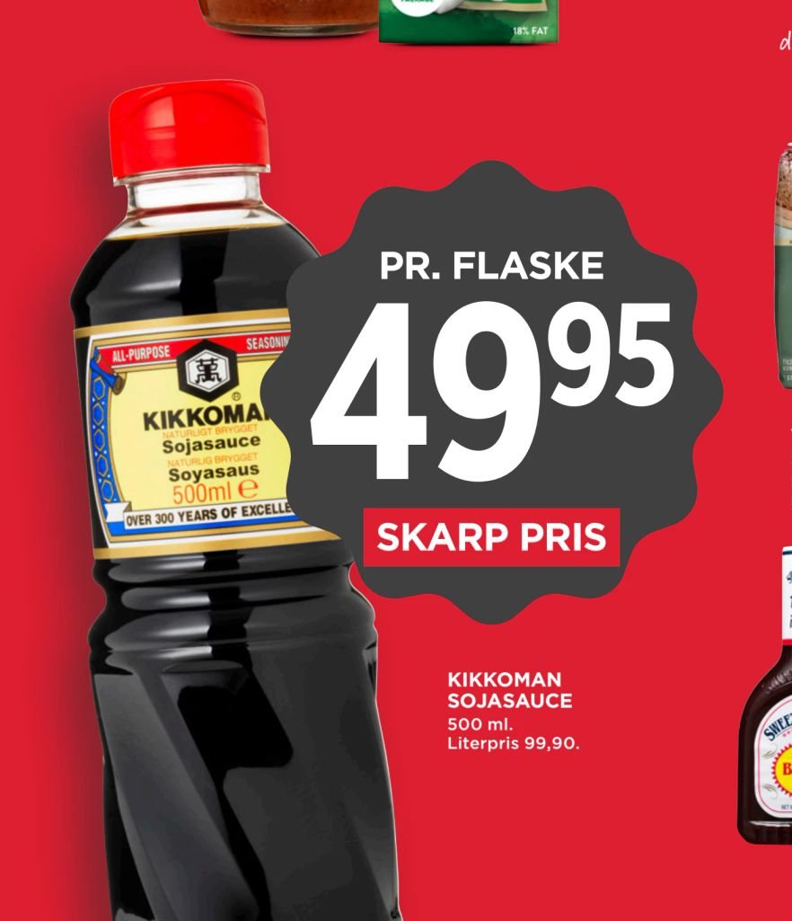 KIKKOMAN SOJASAUCE – Meny