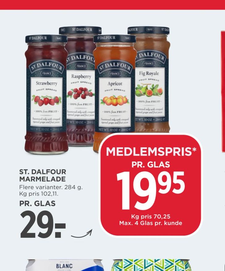 ST. DALFOUR MARMELADE – Meny