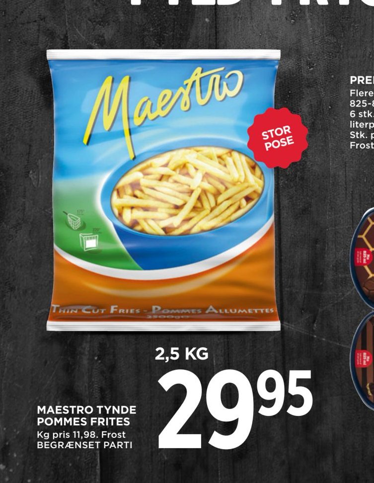 MAESTRO TYNDE POMMES FRITES – Meny