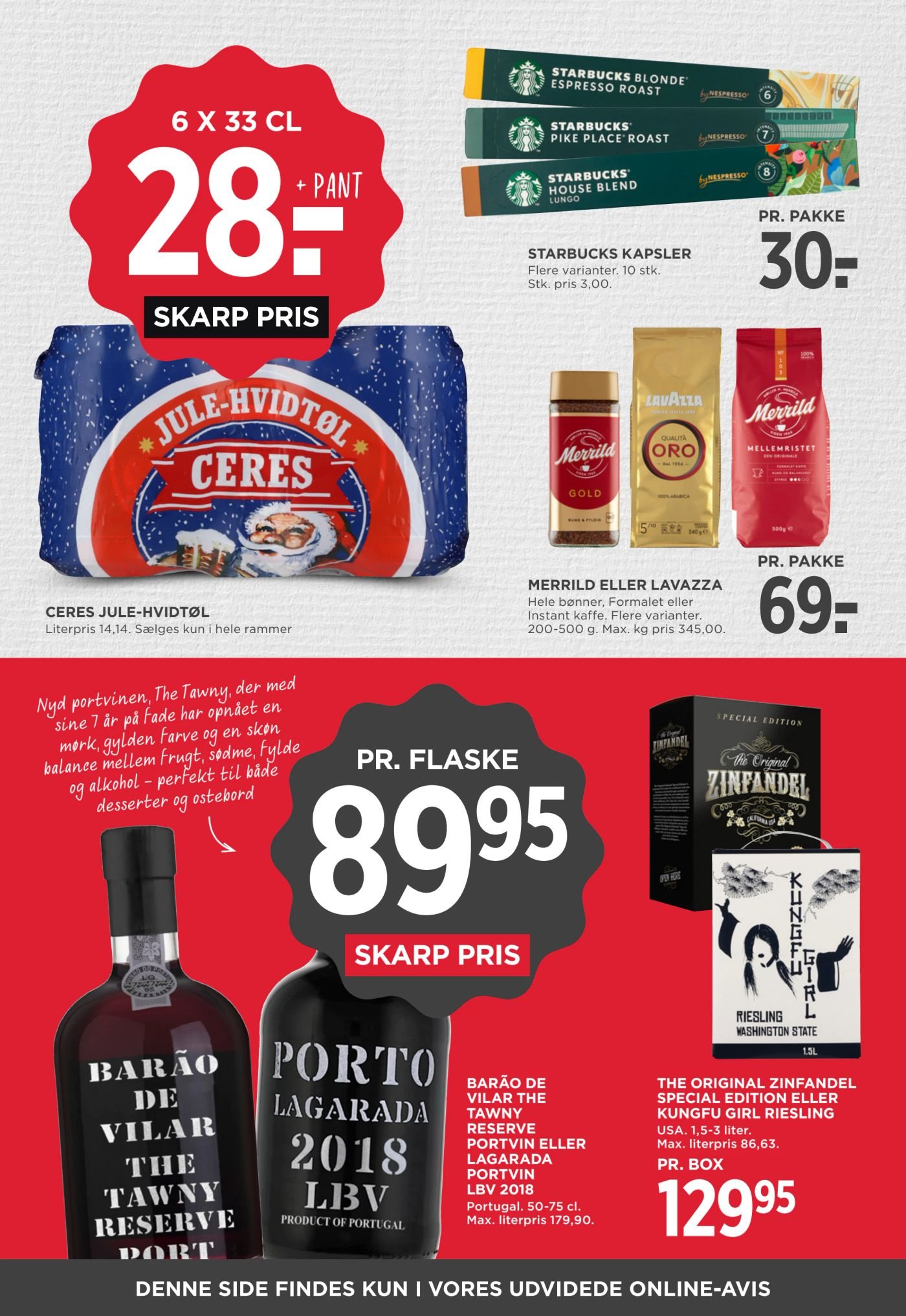 PORTO LAGARADA 2018 LBV – Meny
