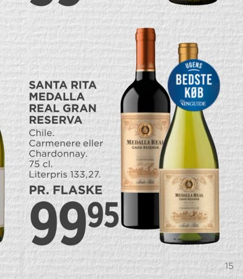 SANTA RITA MEDALLA REAL GRAN RESERVA – Meny
