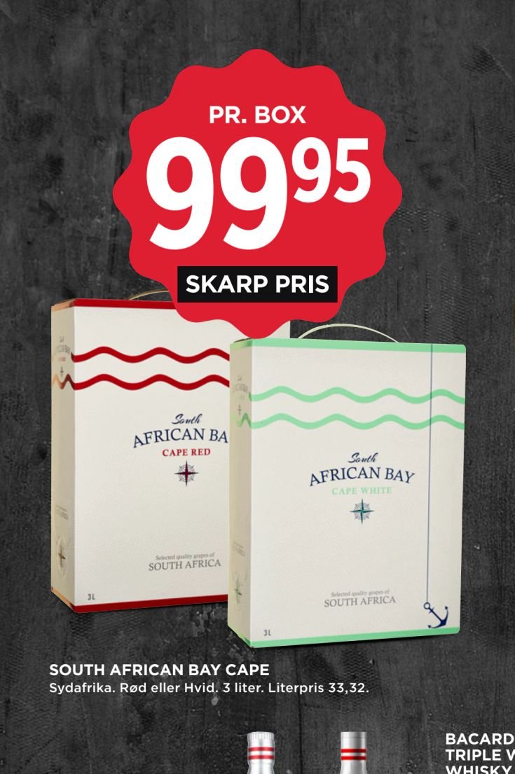 SOUTH AFRICAN BAY CAPE – Meny
