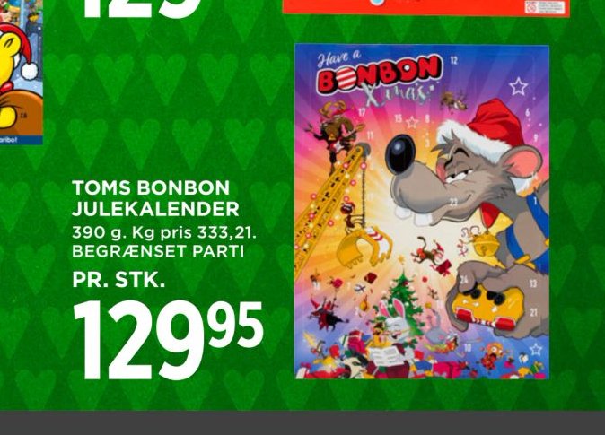 TOMS BONBON JULEKALENDER – Meny