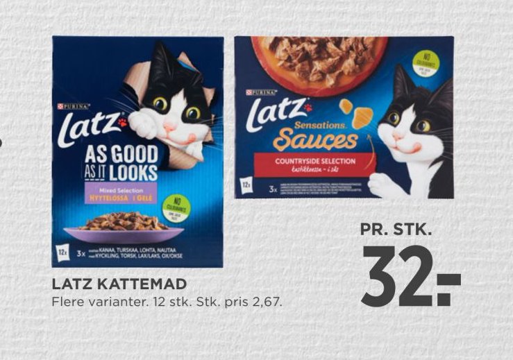 LATZ KATTEMAD – Meny