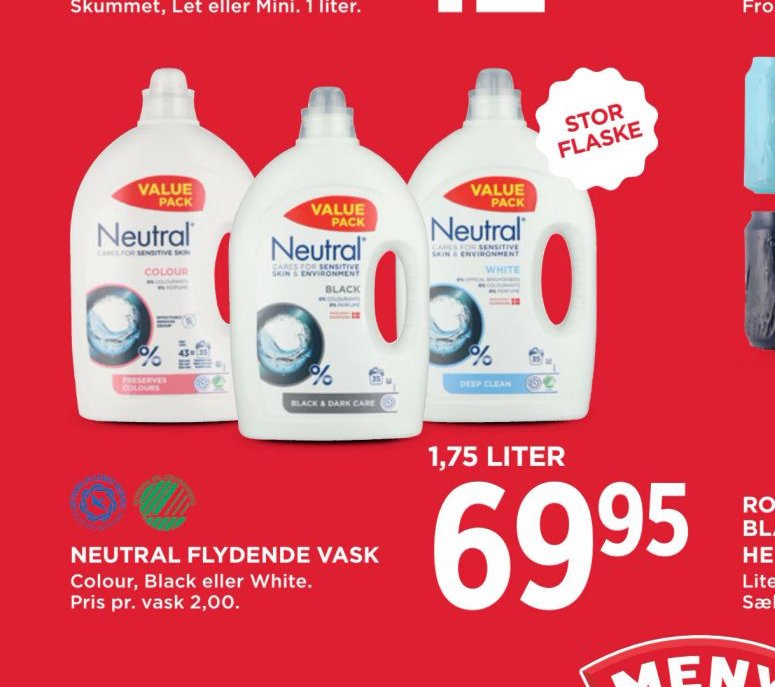 NEUTRAL FLYDENDE VASK – Meny
