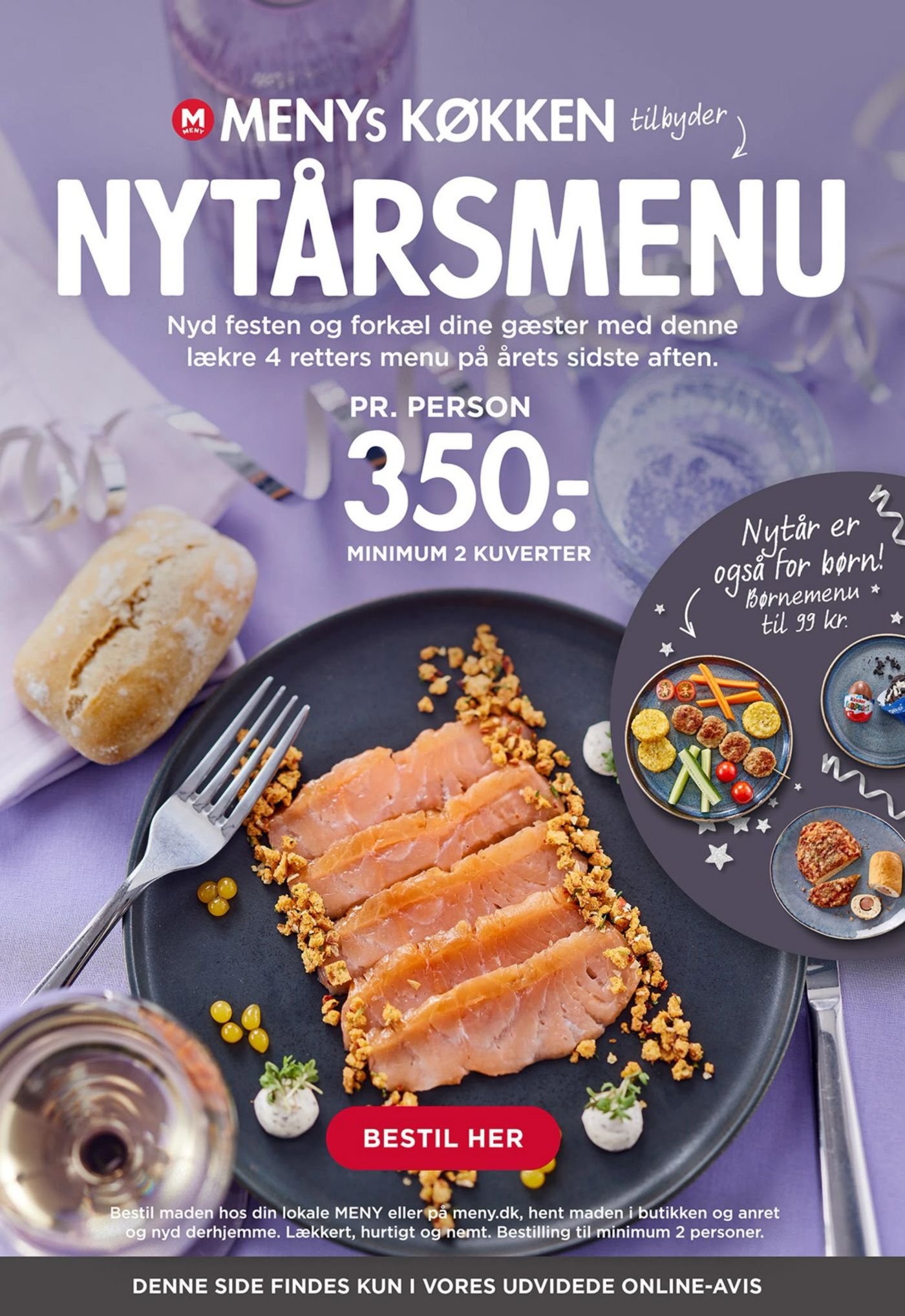 Børnemenu – Meny