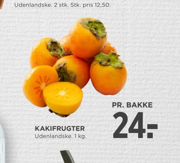 KAKIFRUGTER – Meny