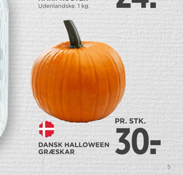 DANSK HALLOWEEN GRÆSKAR – Meny