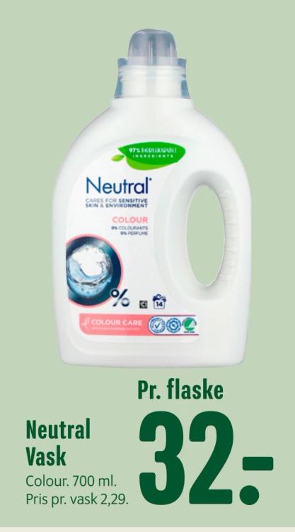 Neutral Vask Colour. 700 ml. – Min Købmand