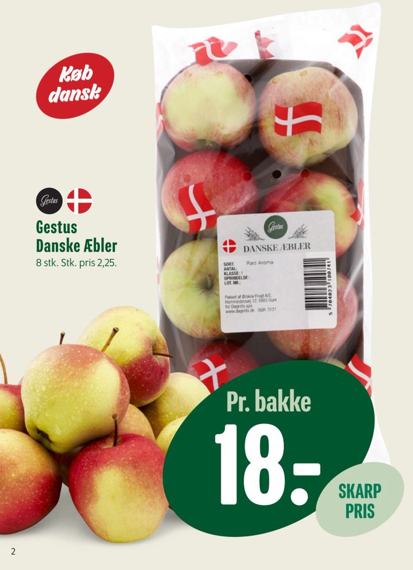 Gestus Danske Æbler 8 stk. – Min Købmand