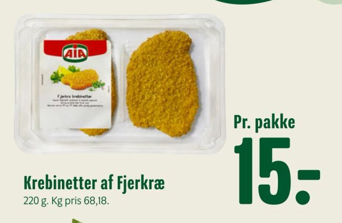 Krebinetter af Fjerkræ 220 g – Min Købmand