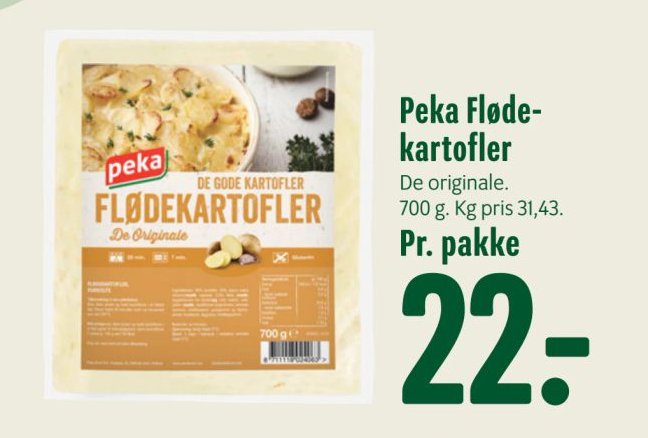 Peka Flødekartofler De originale. 700 g – Min Købmand