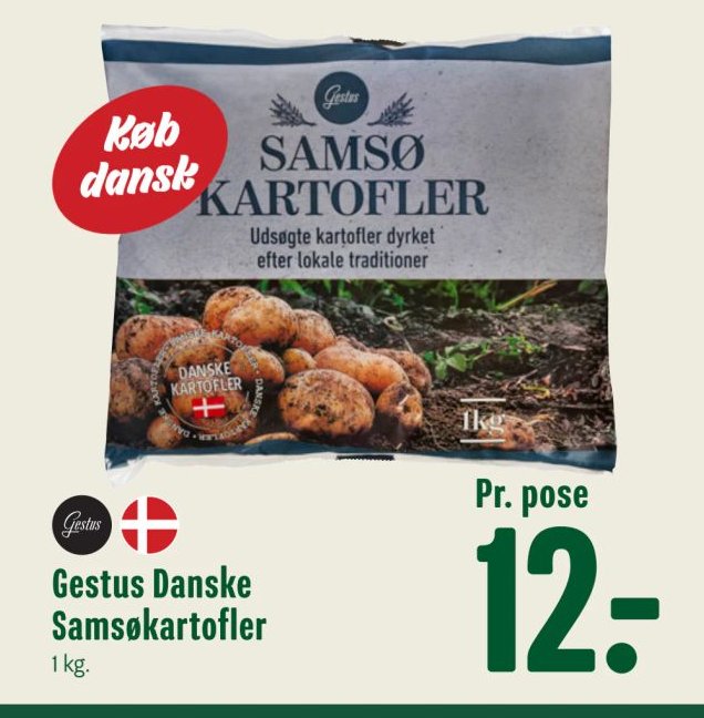 Gestus Danske Samsøkartofler 1 kg. – Min Købmand