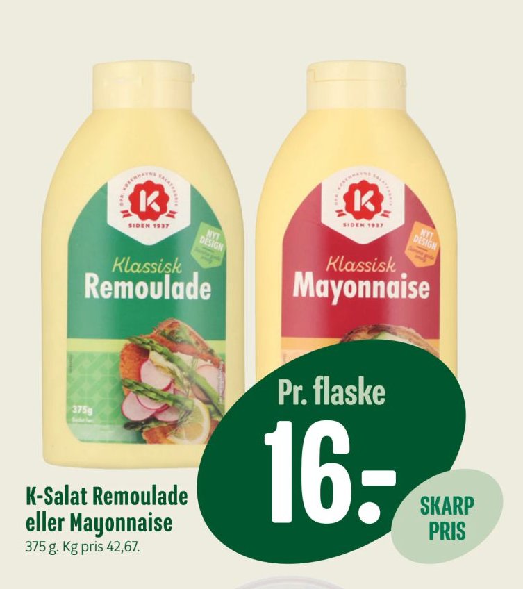 K-Salat Remoulade eller Mayonnaise – Min Købmand