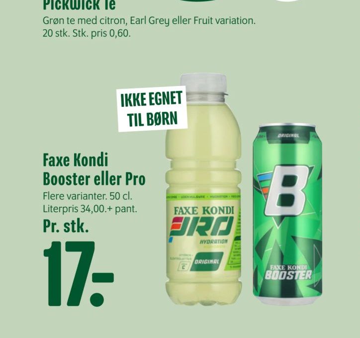 Faxe Kondi Booster eller Pro – Min Købmand