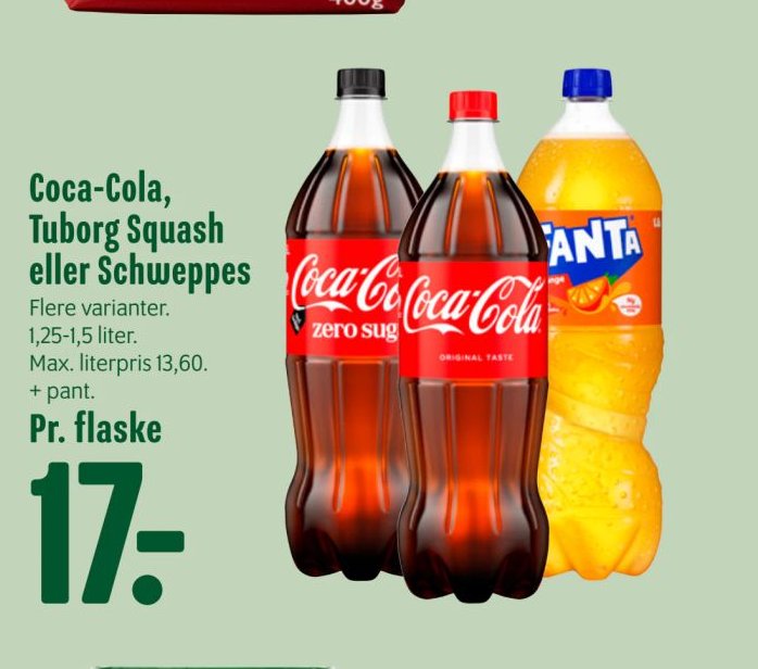 Coca-Cola, Tuborg Squash eller Schweppes – Min Købmand