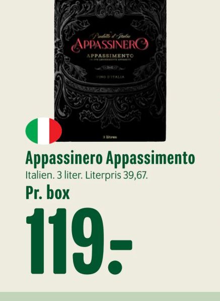 Appassinero Appassimento – Min Købmand