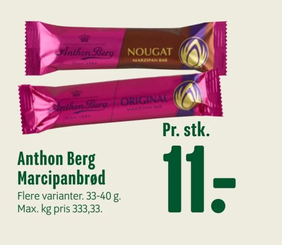 Anthon Berg Marcipanbrød – Min Købmand