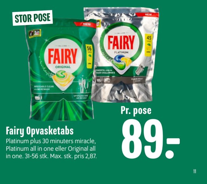 Fairy Opvasketabs – Min Købmand
