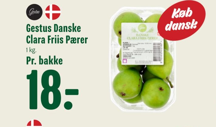 Gestus Danske Clara Friis Pærer – Min Købmand