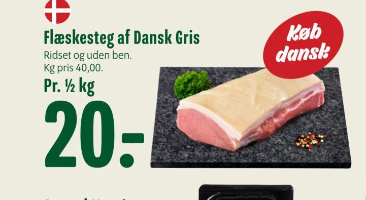 Flæskesteg af Dansk Gris – Min Købmand