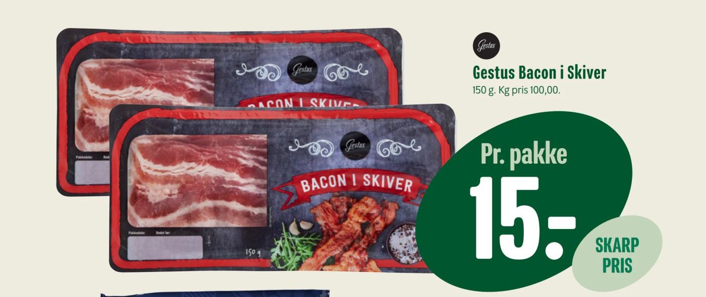 Gestus Bacon i Skiver – Min Købmand