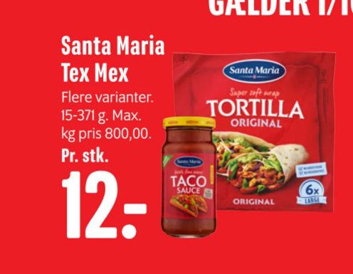 Santa Maria Tex Mex – Min Købmand