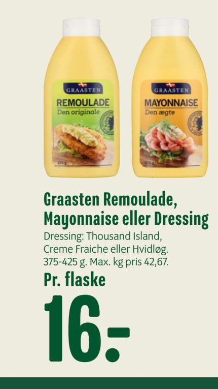 Graasten Remoulade, Mayonnaise eller Dressing – Min Købmand