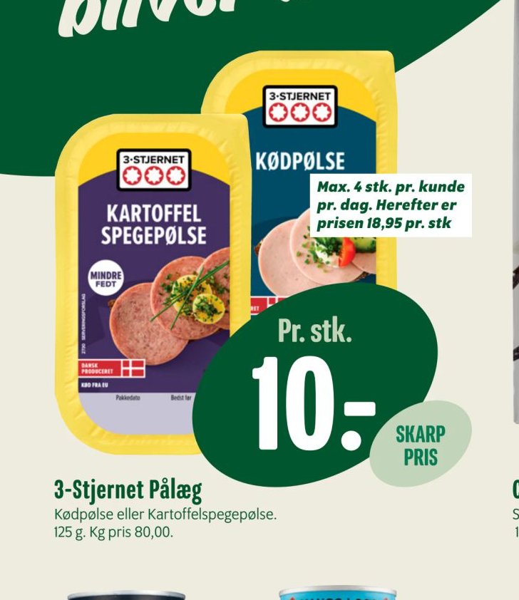3-Stjernet Pålæg – Min Købmand