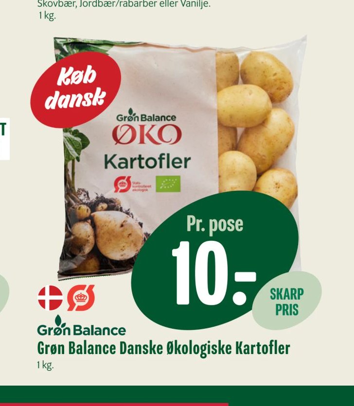 Grøn Balance Danske Økologiske Kartofler – Min Købmand