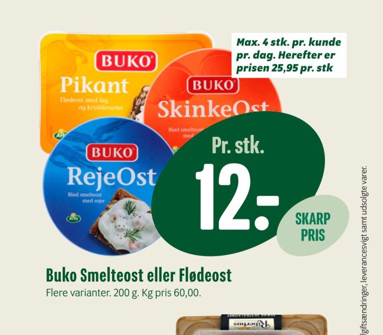 Buko Smelteost eller Flødeost – Min Købmand