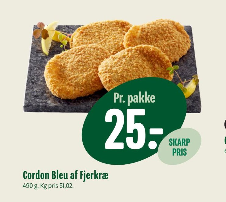 Cordon Bleu af Fjerkræ – Min Købmand