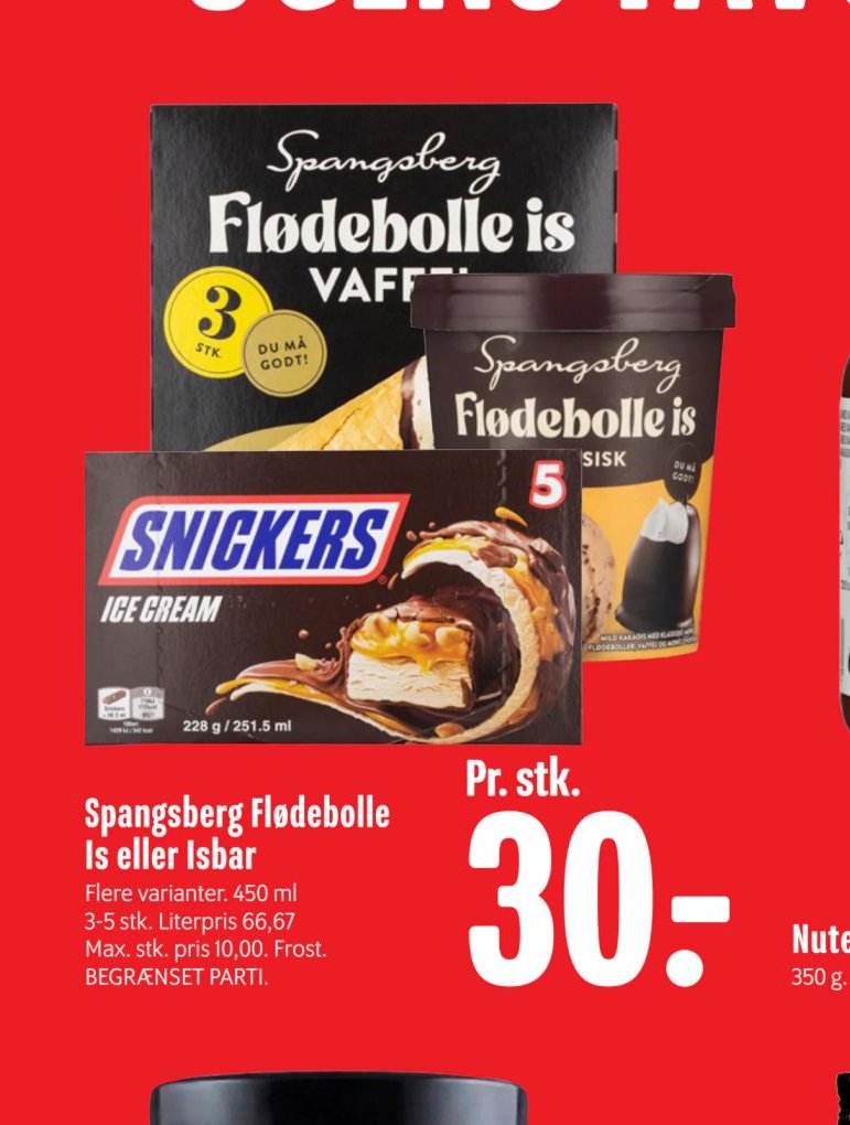 Spangsberg Flødebolle Is eller Isbar – Min Købmand