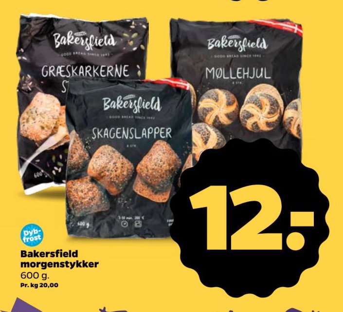 Bakersfield morgenstykker 600 g. – Netto