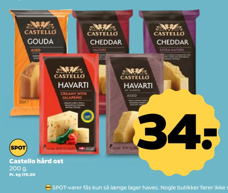 Castello hård ost 200 g. – Netto