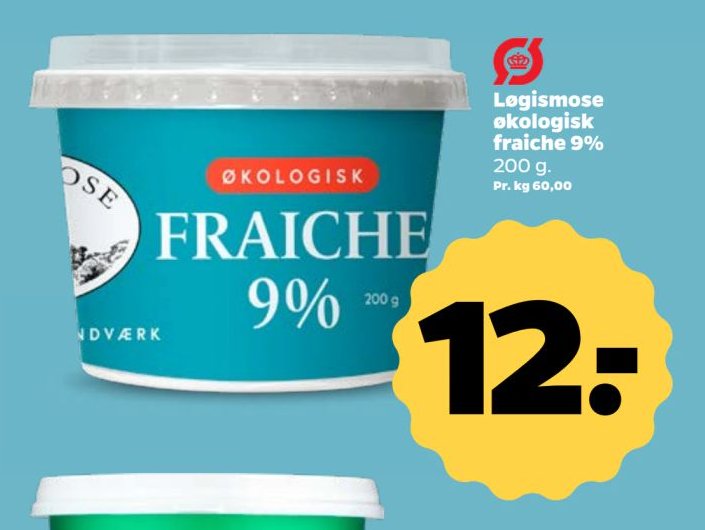 Logismose økologisk fraiche 9% 200 g. – Netto