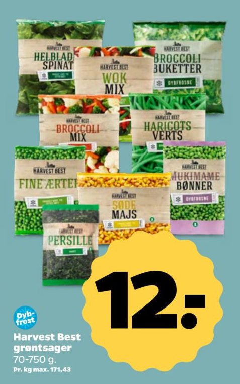 Harvest Best grøntsager 70-750 g. – Netto