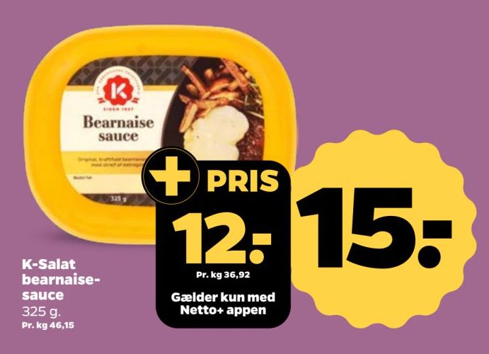 K-Salat bearnaise-sauce 325 g – Netto