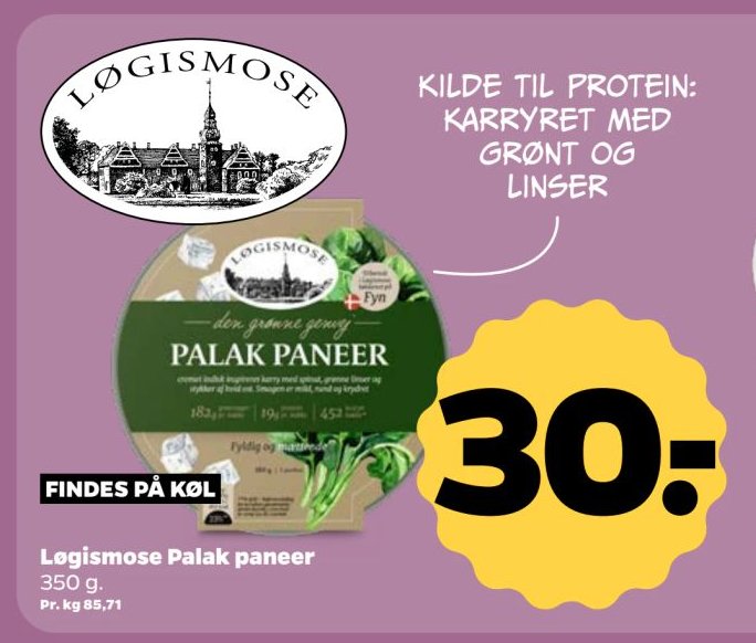Løgismose Palak paneer 350 g – Netto