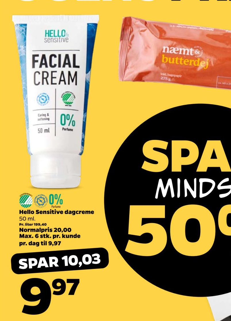 Hello Sensitive dagcreme 50 ml. – Netto