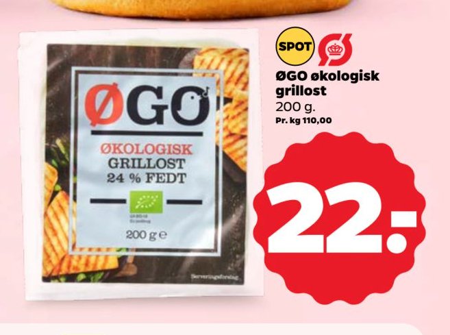 ØGO økologisk grillost 200 g – Netto