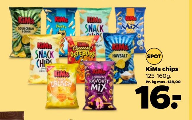 KiMs chips 125-160 g. – Netto