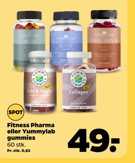 Fitness Pharma eller Yummylab gummies 60 stk. – Netto