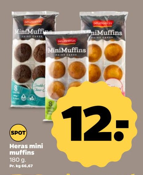Heras mini muffins 180 g. – Netto